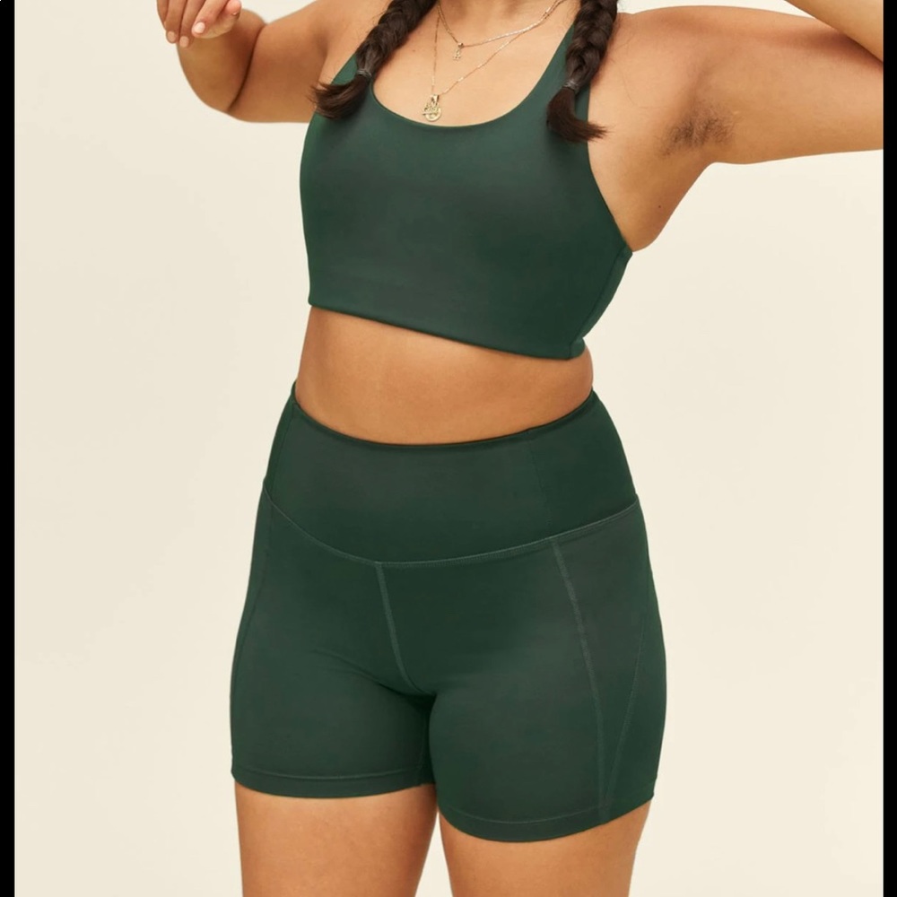 Girlfriend Collective high rise run shorts